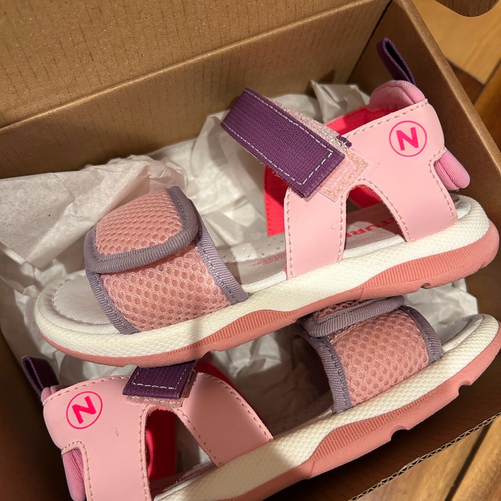 Kids Pink & Purple Sandals - Brand